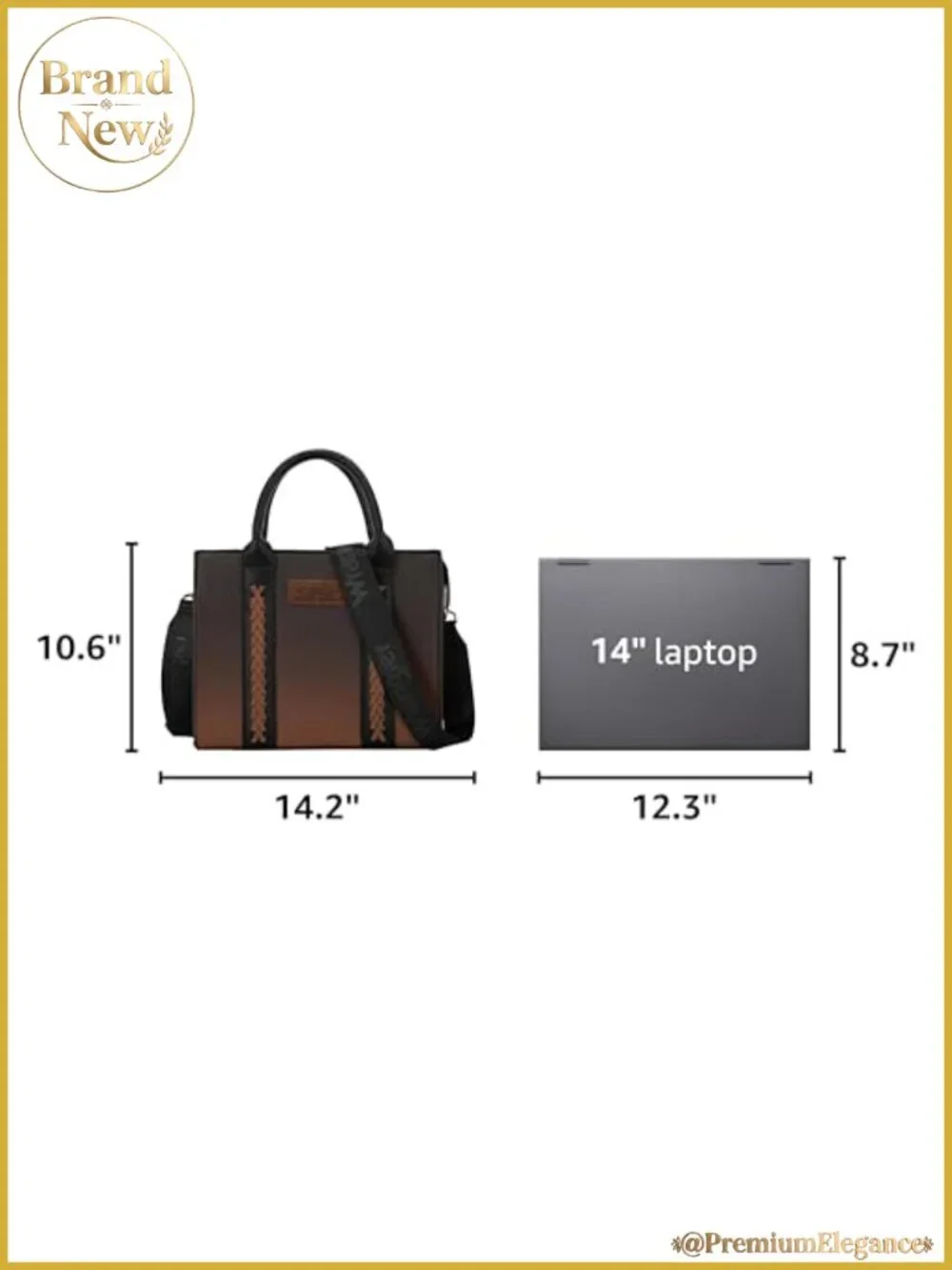 Quilted Faux Leather Satchel Tote with Top Handles & Detachable Strap
